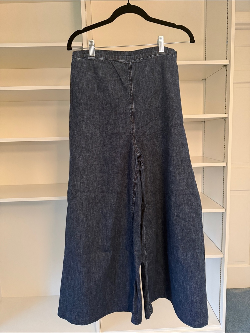 Rachel Comey High Waisted Wide-Leg Dark Denim Jeans